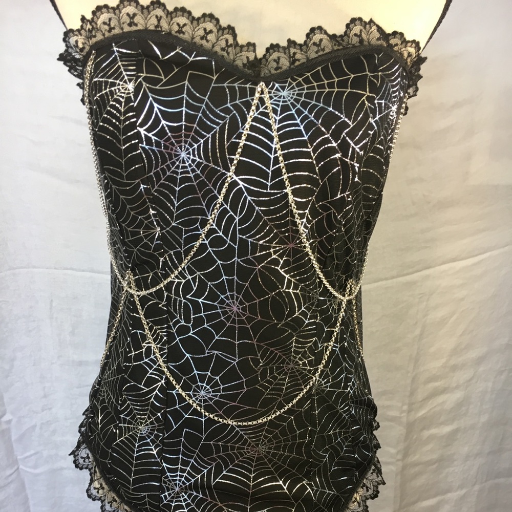 Custom Made Spider Web Corset Top